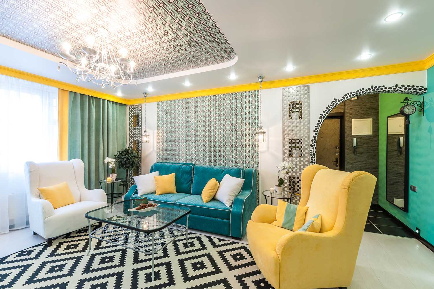 hermoso estilo casero en color mostaza