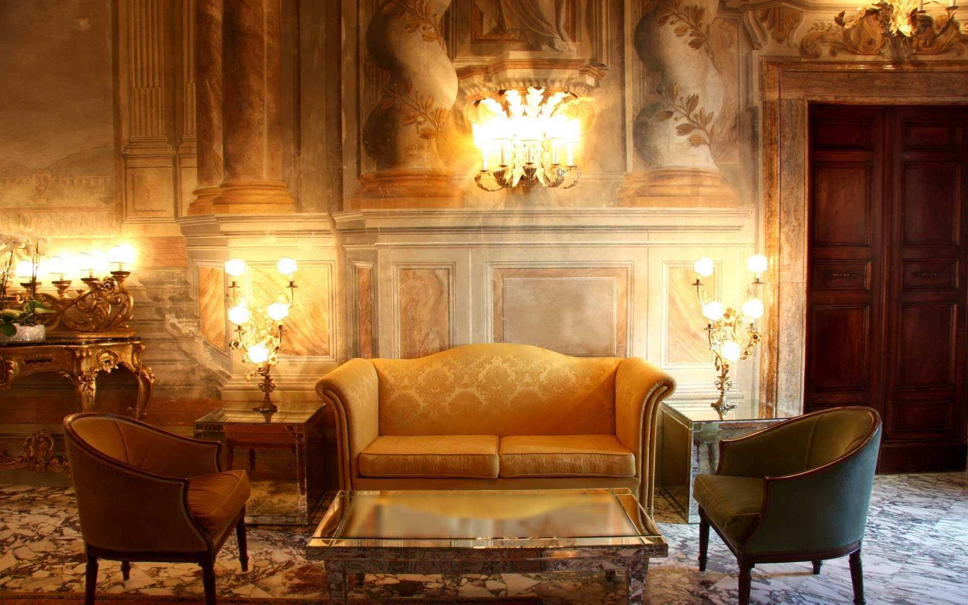 Decoración de la sala victoriana oscura