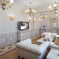 décor de chambre lumineux avec panneaux muraux photo