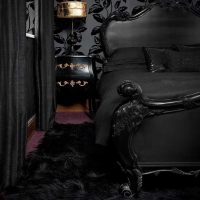 intérieur inhabituel du salon dans le style gothique photo