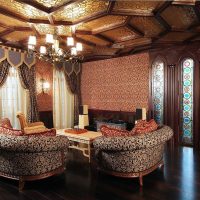 salon design moderne en style gothique photo
