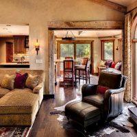 Appartement au design classique dans un style rustique