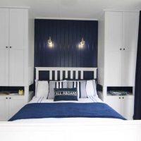 photo de chambre à coucher de style léger