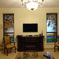 image de style de chambre classique vitrail