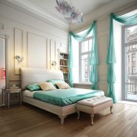 combinaison de rideaux de lumière dans l'image de conception de chambre