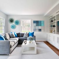 combinaison de couleurs vives dans le style d'une photo d'appartement