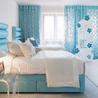 combinaison de couleurs vives dans l'image intérieure de la chambre
