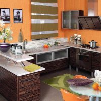 combinaison de couleurs claires dans le décor de la cuisine photo