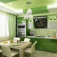une combinaison de couleurs claires dans le style de la photo de la cuisine
