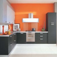 combinaison de couleurs vives dans le décor de la photo de la cuisine