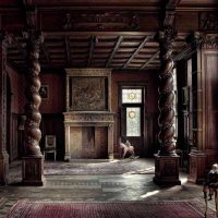 chambre de style inhabituel dans l'image de style gothique