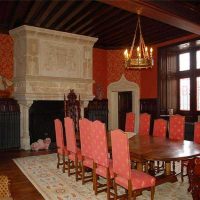 chambre au design moderne en style gothique