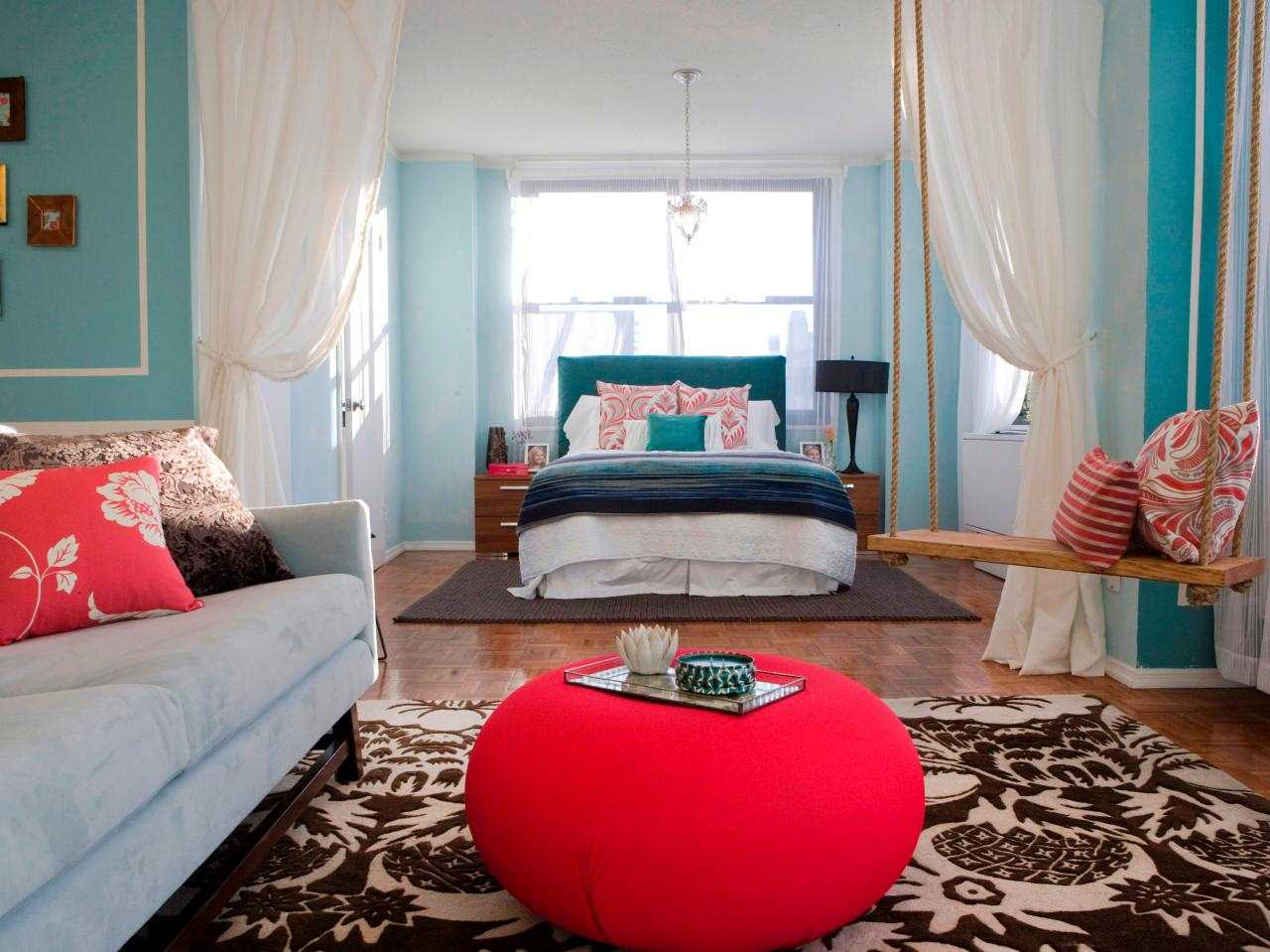 hermosa sala de estar de estilo dormitorio