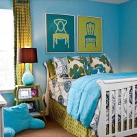 bel appartement style image en couleur bleue