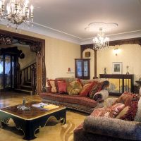 salon intérieur inhabituel dans l'image de style moderne