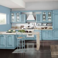 intérieur de chambre à coucher en couleur bleu