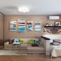 imagen de sala de estar de dormitorio de estilo claro