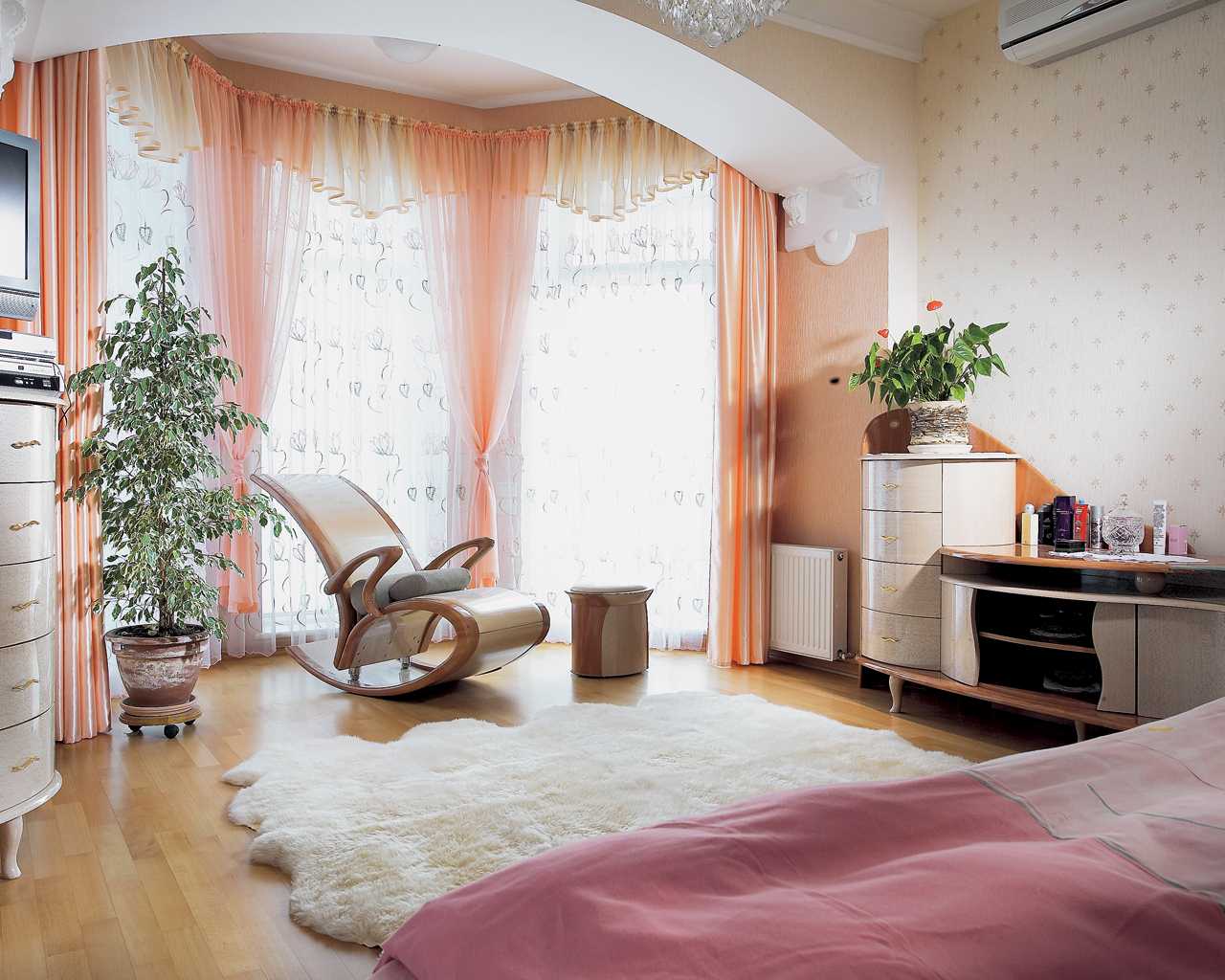 hermosa decoración de la sala de estar dormitorio