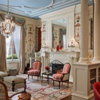 sala de diseño inusual en imagen de estilo victoriano