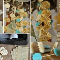 idée de décoration de chambre originale avec photo en papier