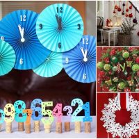 variante de belle décoration de vacances avec photo en papier