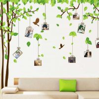 version de la décoration originale de la salle avec photo en papier