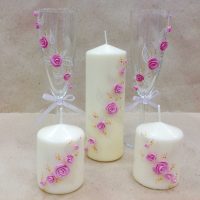 l'idée du décor original de bougies bricolage