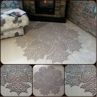 oreillers au crochet dans le style de la photo de la chambre
