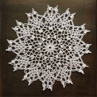taies d'oreiller au crochet en photo design plat