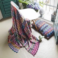 capes au crochet dans le décor de la photo du salon