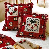 capes au crochet dans le décor de la photo de la chambre