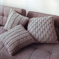 couvertures au crochet dans la conception de la photo de la chambre