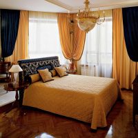 belle décoration d'une chambre en photo de style moderniste