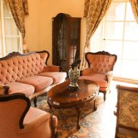 salon de style insolite en photo de style vintage