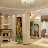 beau salon design en style grec