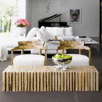 bel appartement de style avec photo en bois scié