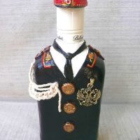 belle décoration de bouteilles pour l'intérieur de la pièce photo