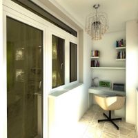 idée d'un intérieur moderne d'un petit balcon photo