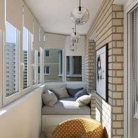 version de la belle conception d'une image de petit balcon