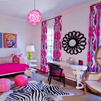 idea del diseño de dormitorio brillante para una foto de niña