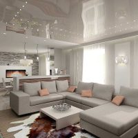 version de l'intérieur d'origine du salon 17 mètres carrés photo
