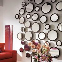 option pour la décoration lumineuse des murs dans les salles de photo