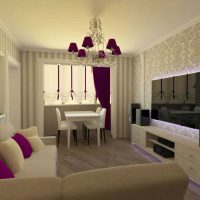 variante du style inhabituel de l'exemple d'image de l'appartement