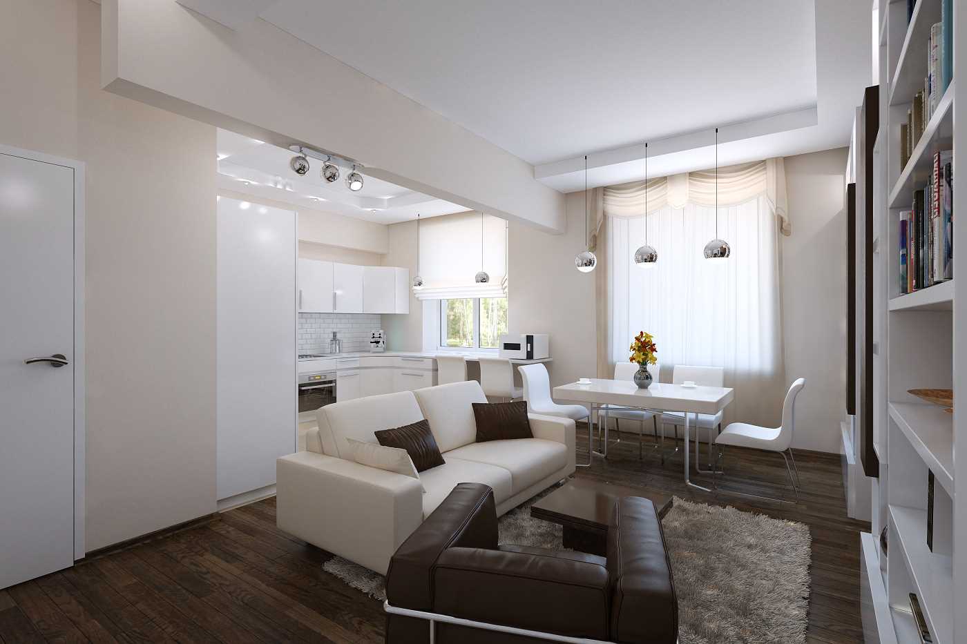 variante del estilo inusual del apartamento