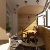 version de l'intérieur original d'un petit balcon photo