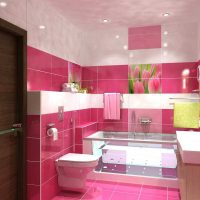 version du bel intérieur de la salle de bain dans la photo de l'appartement
