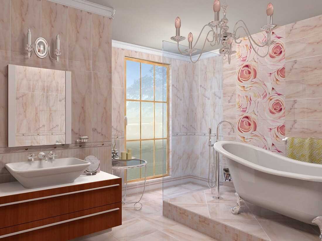 variante del hermoso estilo del baño