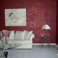 variante de beau plâtre décoratif dans le style d'une photo d'appartement