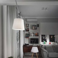 variante de belle décoration de coins dans la photo de l'appartement
