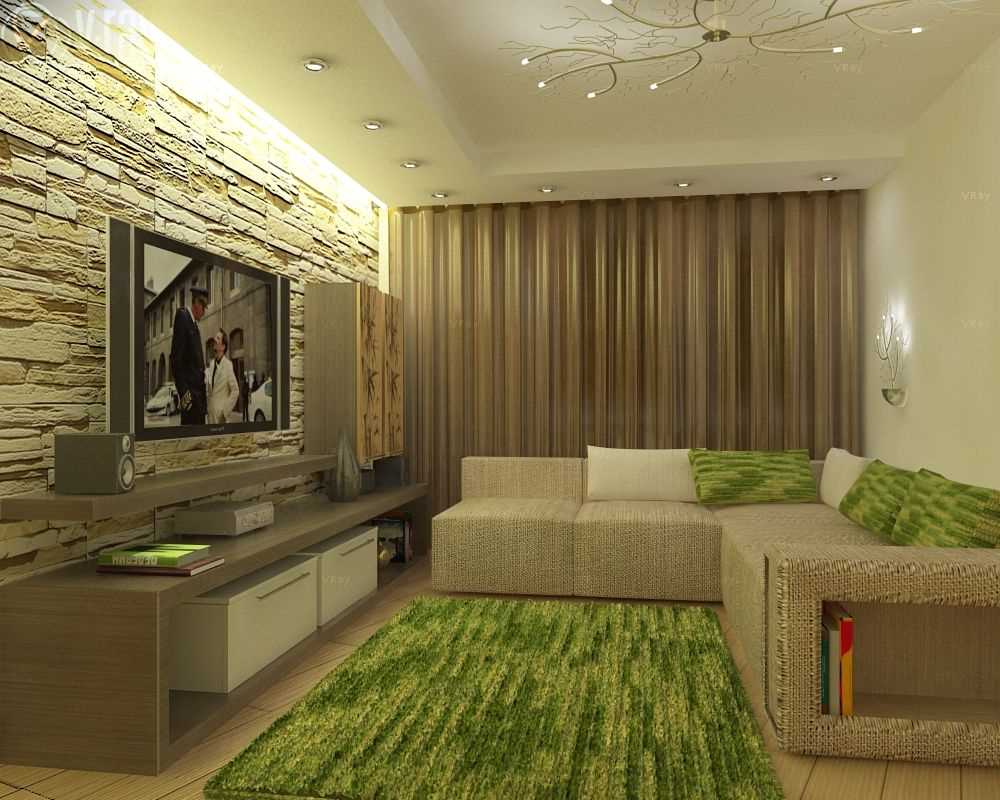la idea de un hermoso diseño de apartamentos de 2 habitaciones